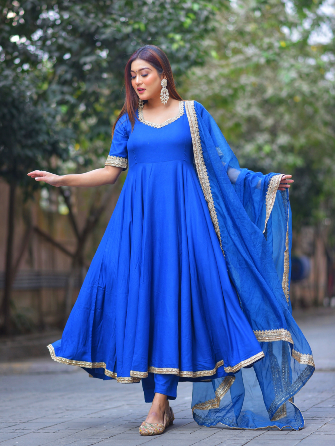 ROYAL BLUE GOTTA SUIT SET GAYRAA ROYAL BLUE GOTTA SUIT SET GAYRAA