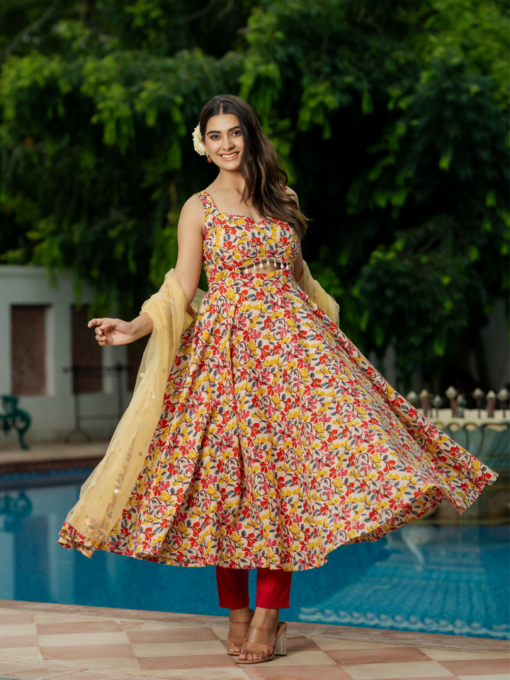 FLORAL FANTASY ANARKALI SET