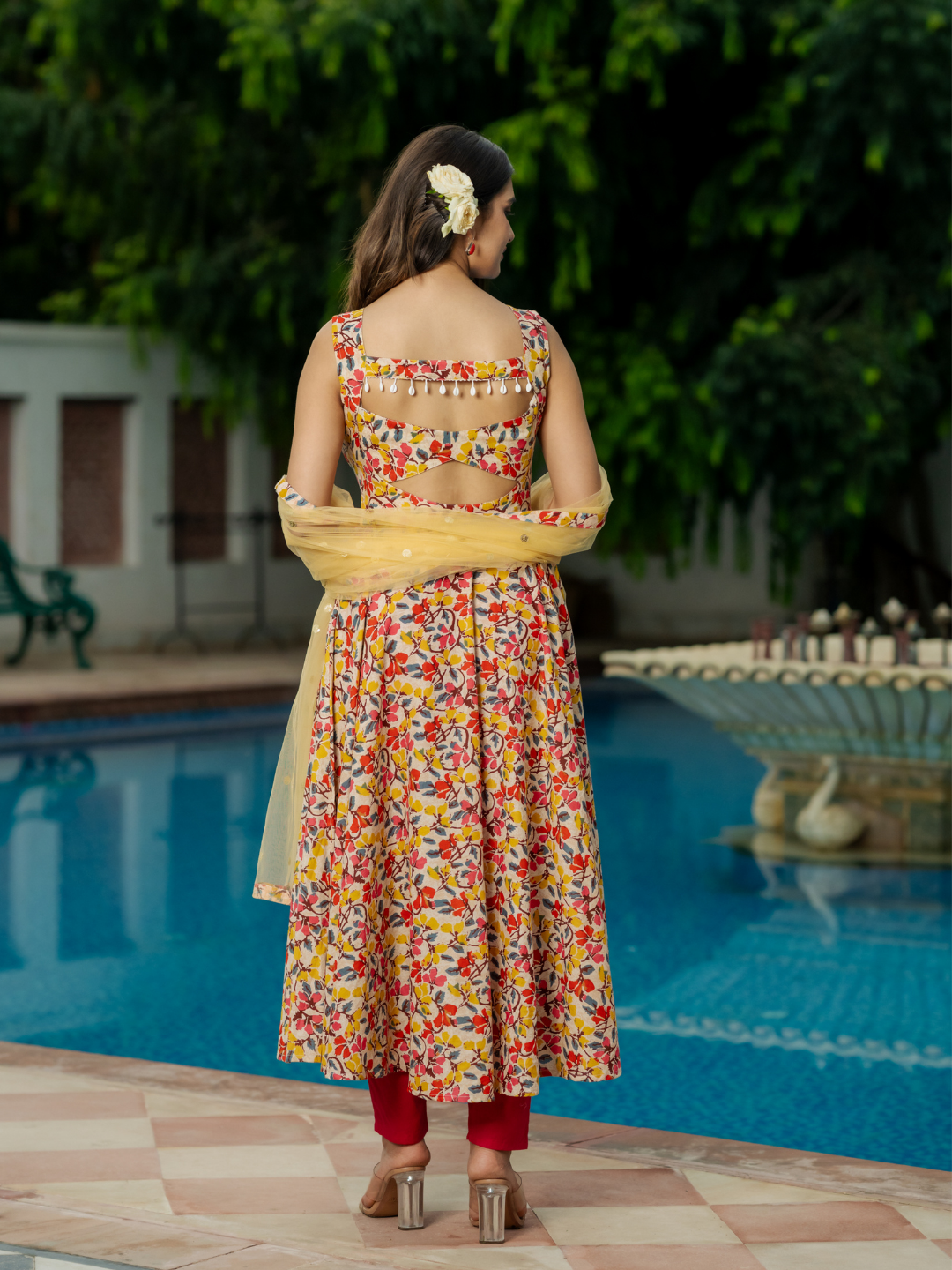 FLORAL FANTASY ANARKALI SET