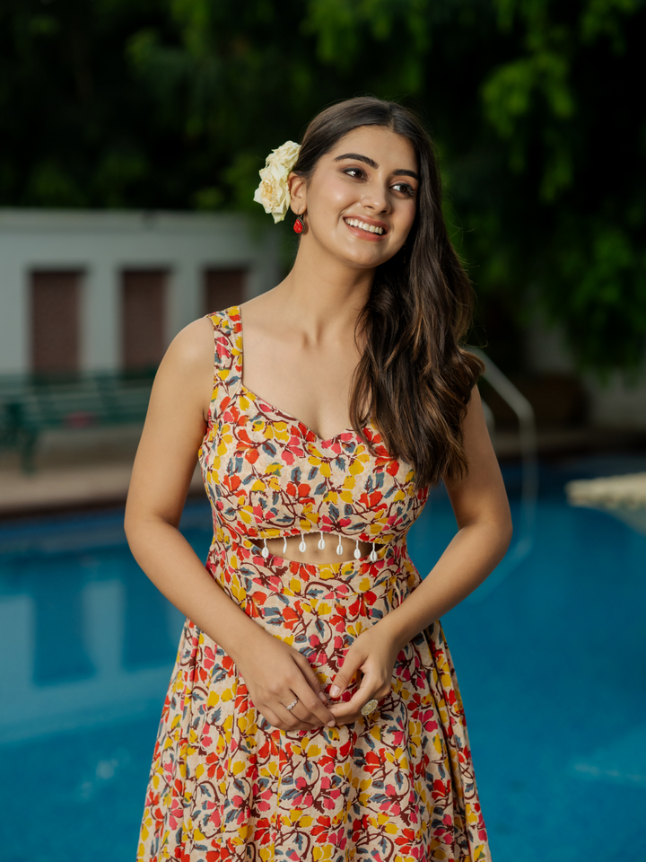 FLORAL FANTASY ANARKALI SET