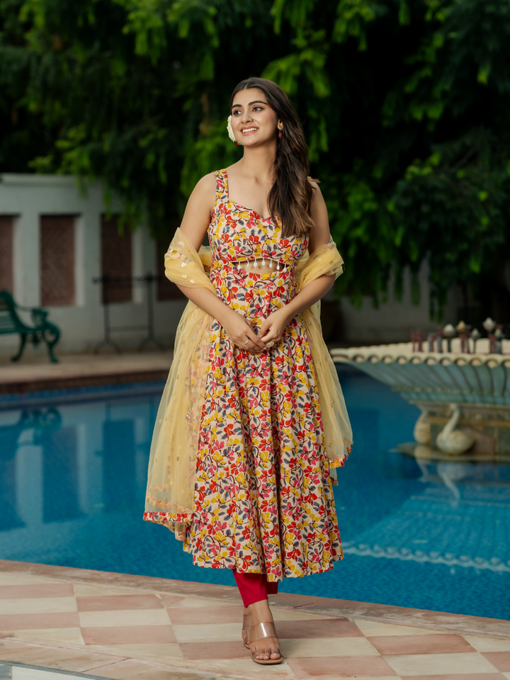 FLORAL FANTASY ANARKALI SET