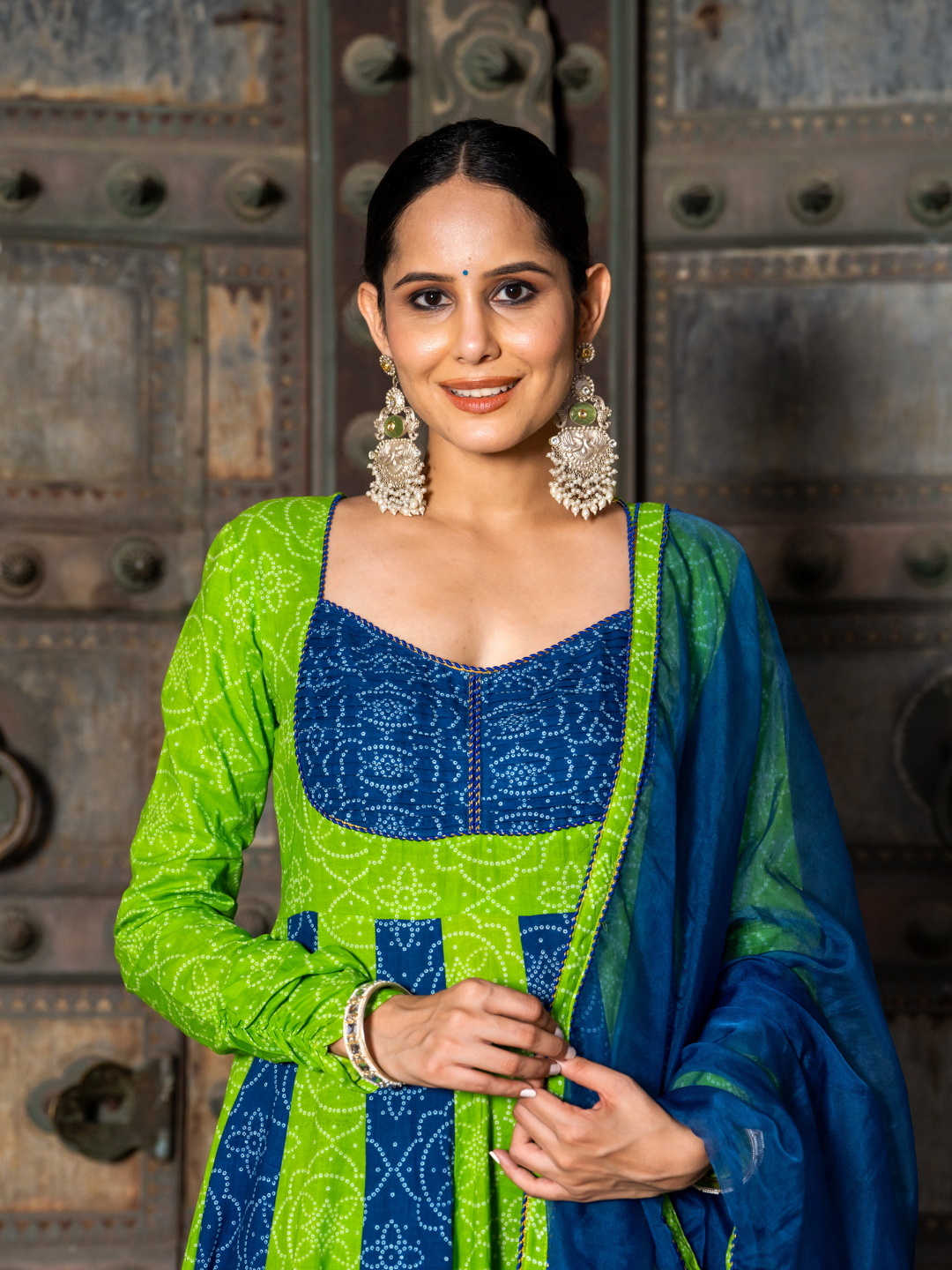 BANDHANI MELODY COTTON SUIT SET