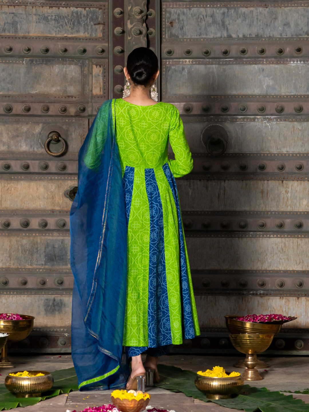 BANDHANI MELODY COTTON SUIT SET
