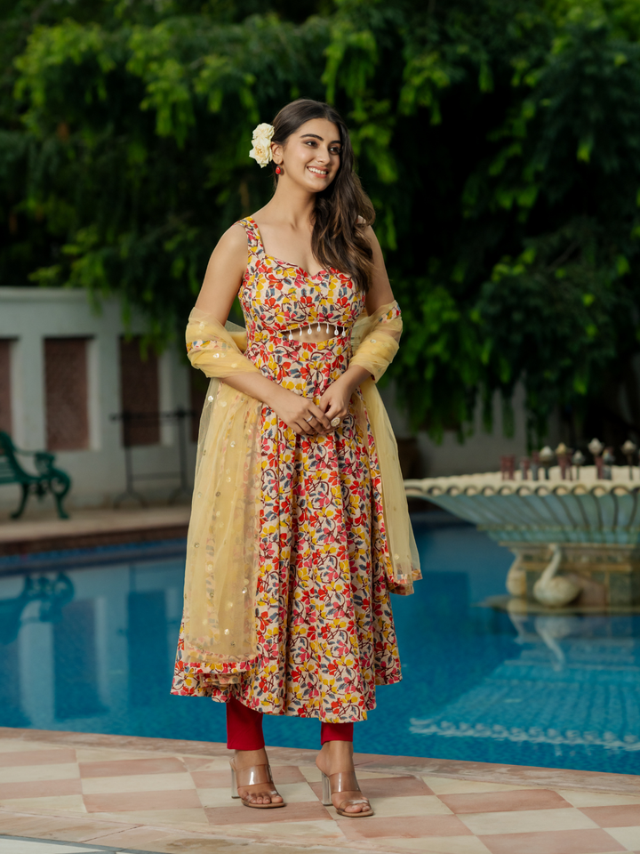 FLORAL FANTASY ANARKALI SET