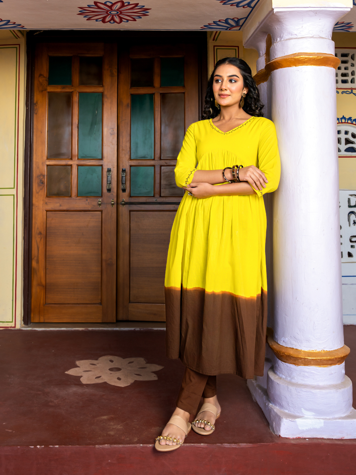 SUNAIRA COTTON KURTA SET