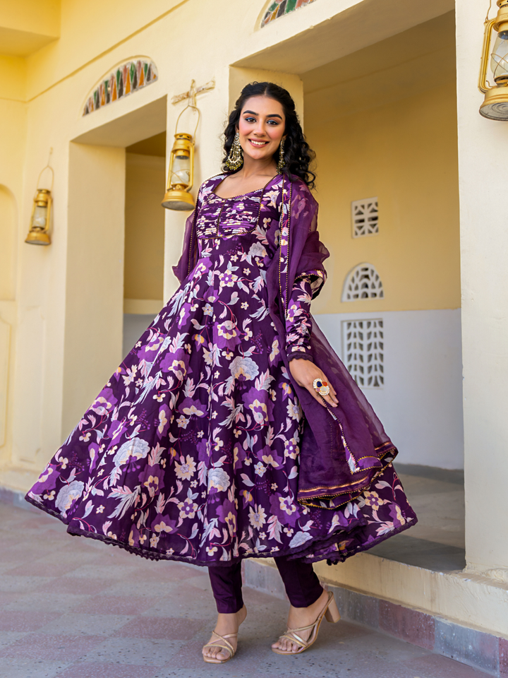 VIOLET VERVE COTTON SUIT SET
