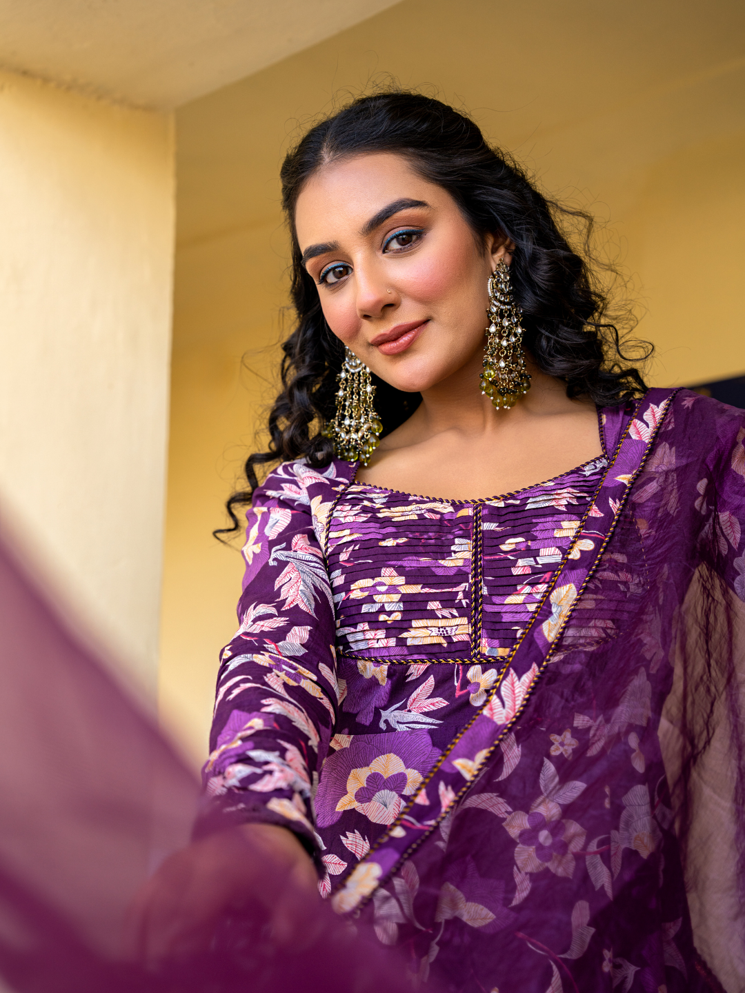 VIOLET VERVE COTTON SUIT SET