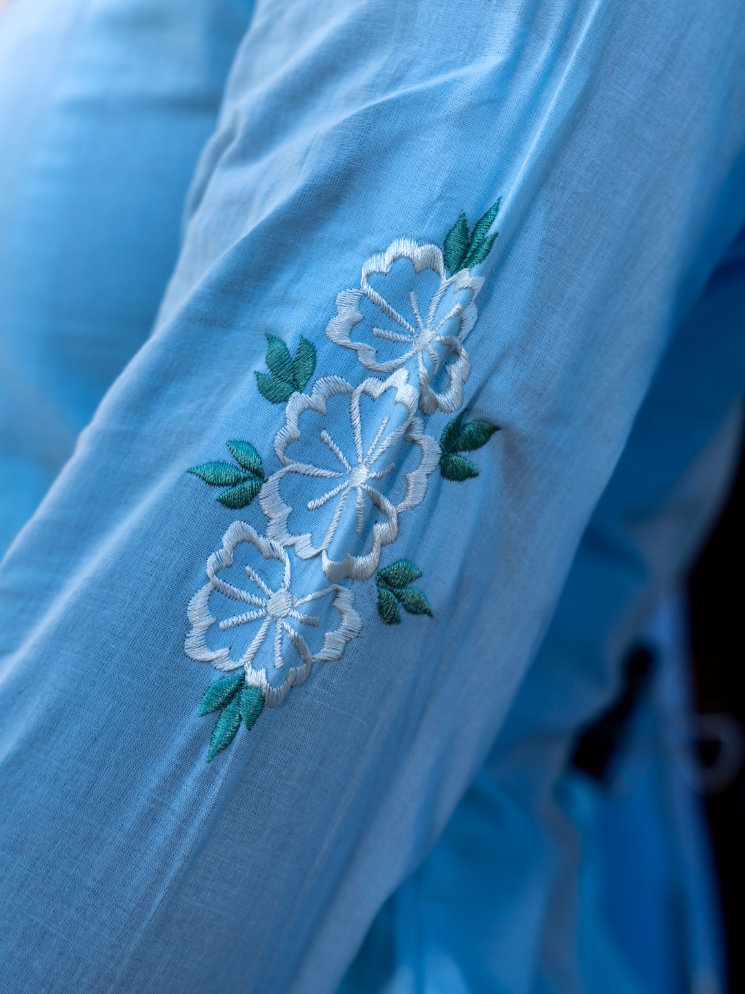 SKYWARD COTTON EMBROIDERY KURTA SET