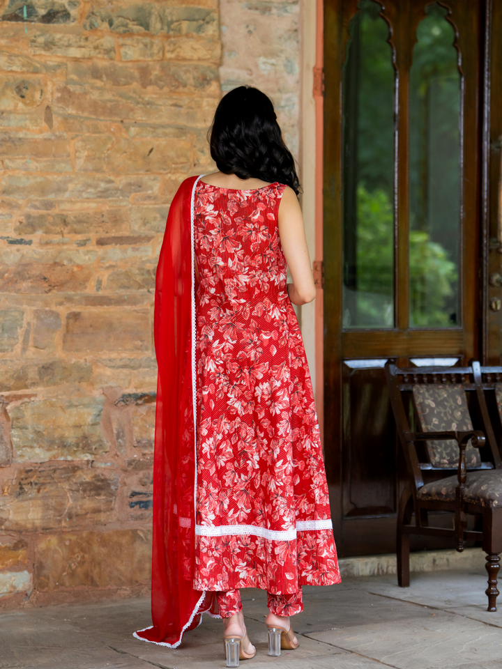 RUBY BLOSSOM ANARKALI SUIT SET