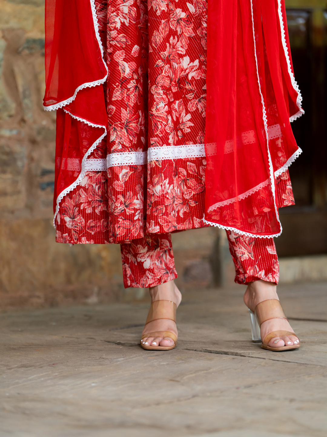 RUBY BLOSSOM ANARKALI SUIT SET