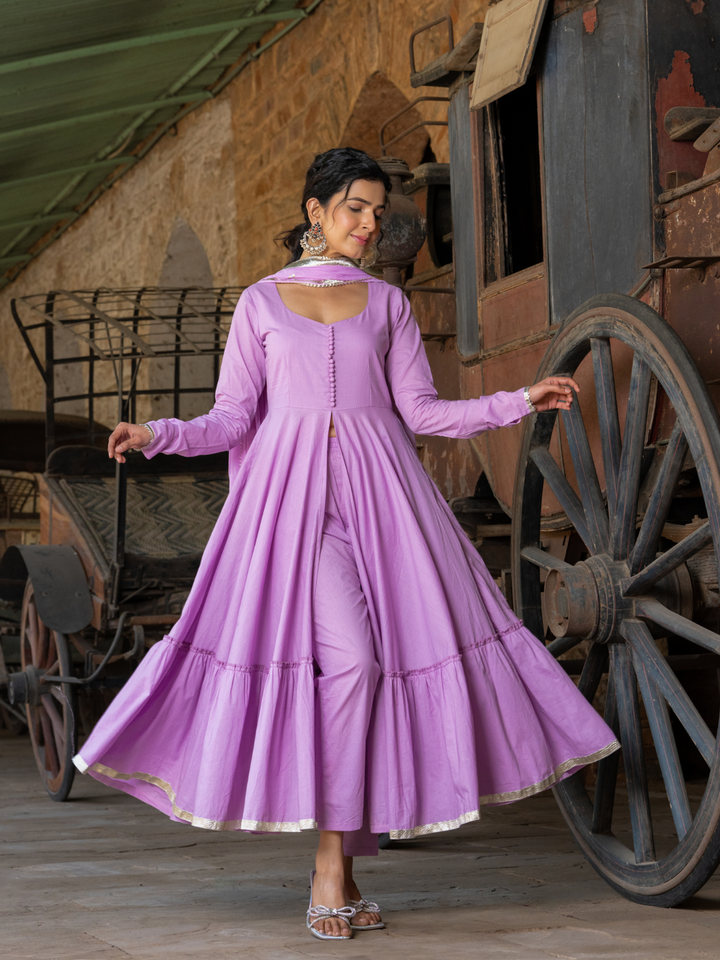 LILAC GRACE TIERED SUIT SET