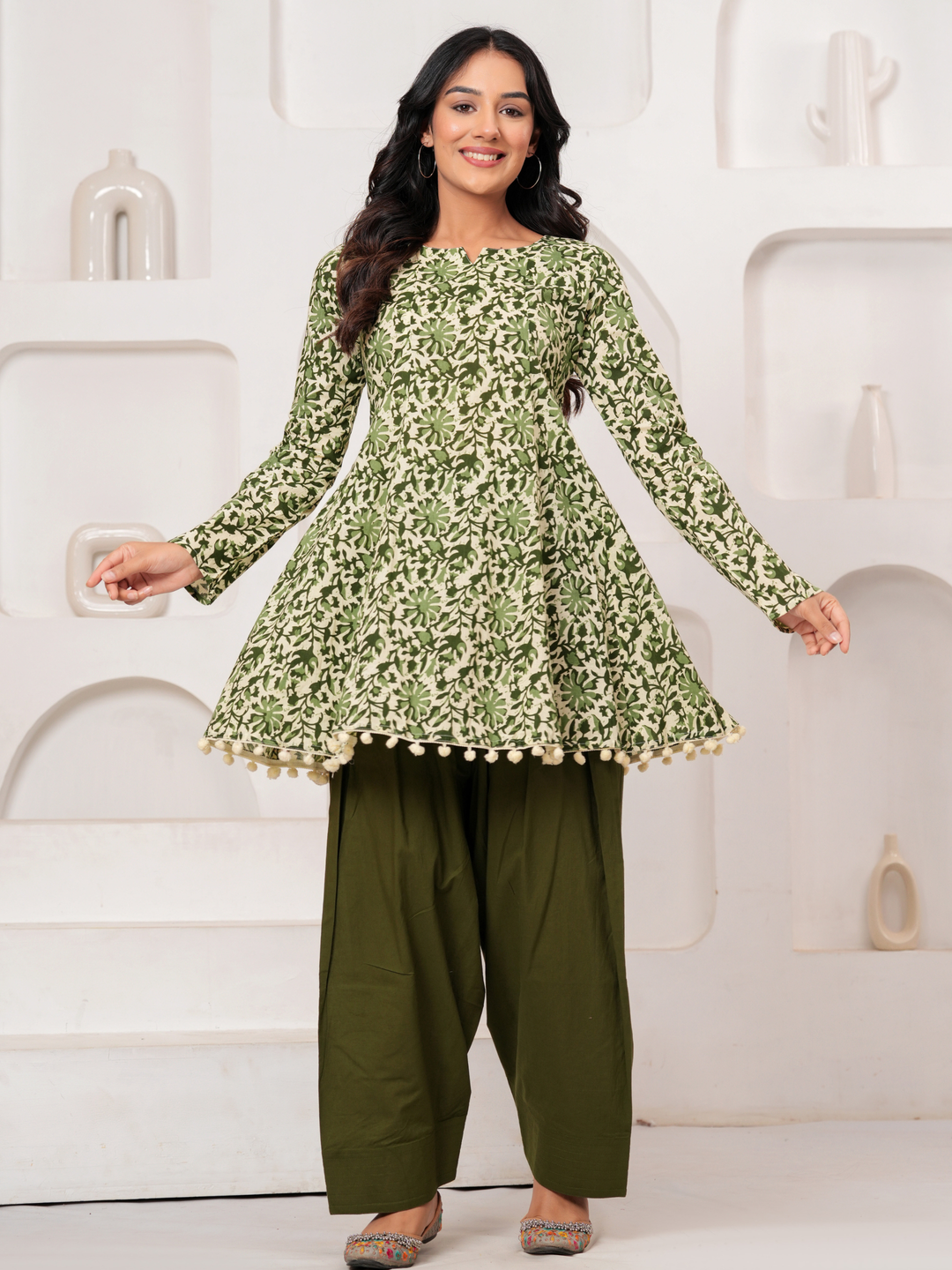 BAGH BAGRU ANARKALI FARSI SET