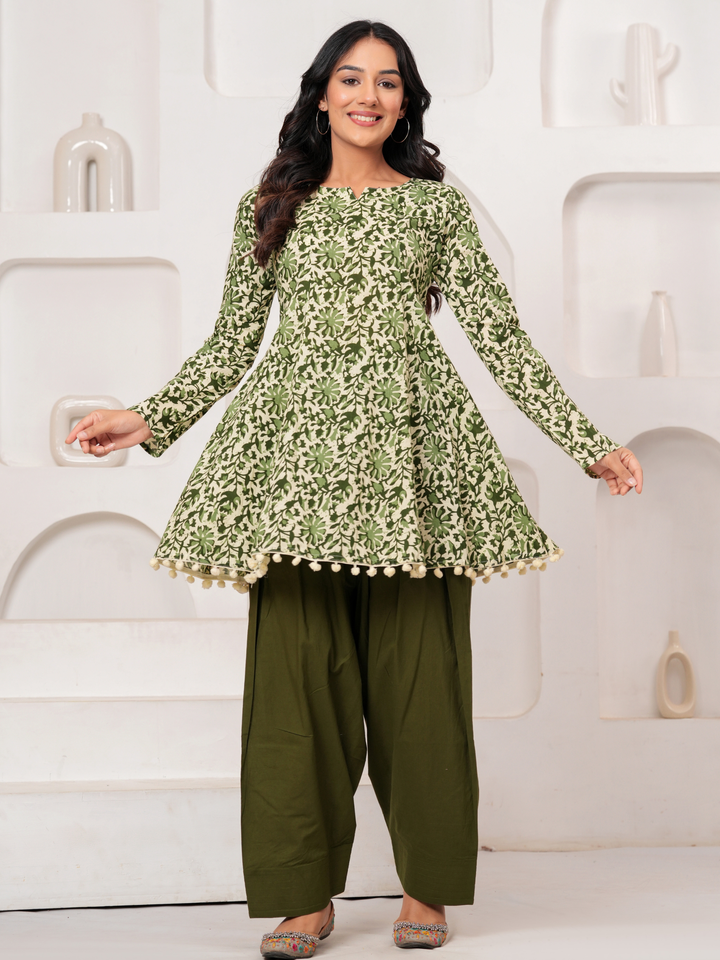 BAGH BAGRU ANARKALI FARSI SET