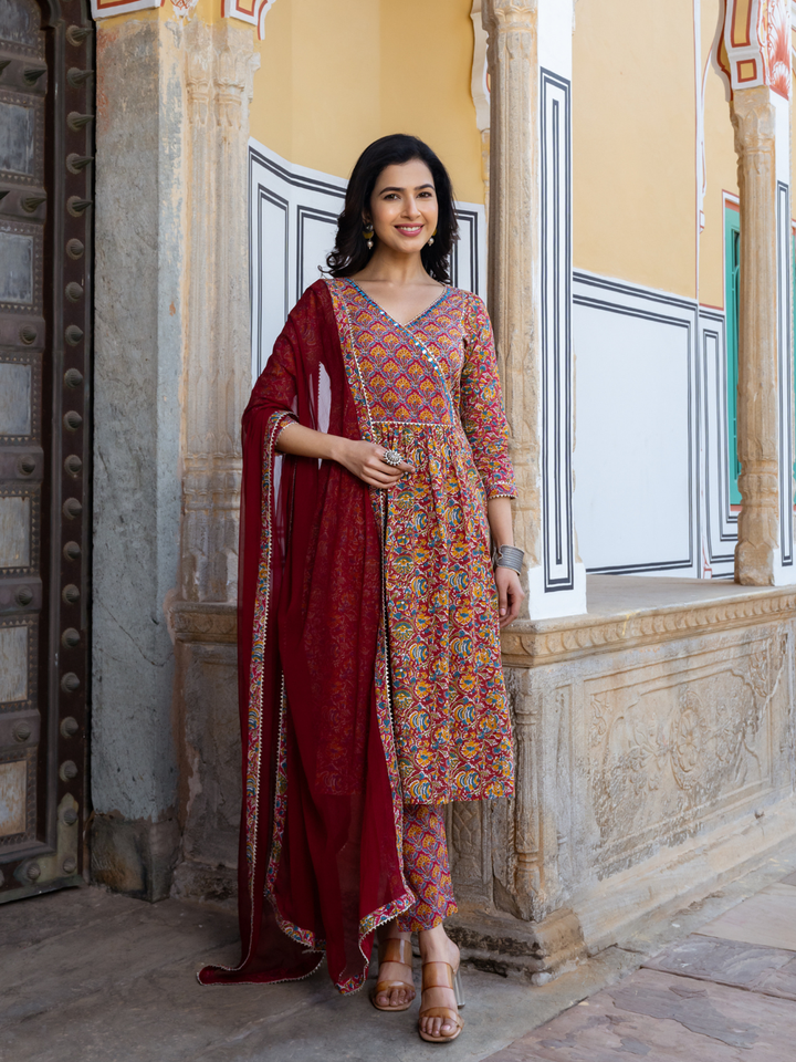 ETERNAL PRINT FLARED KURTA SET