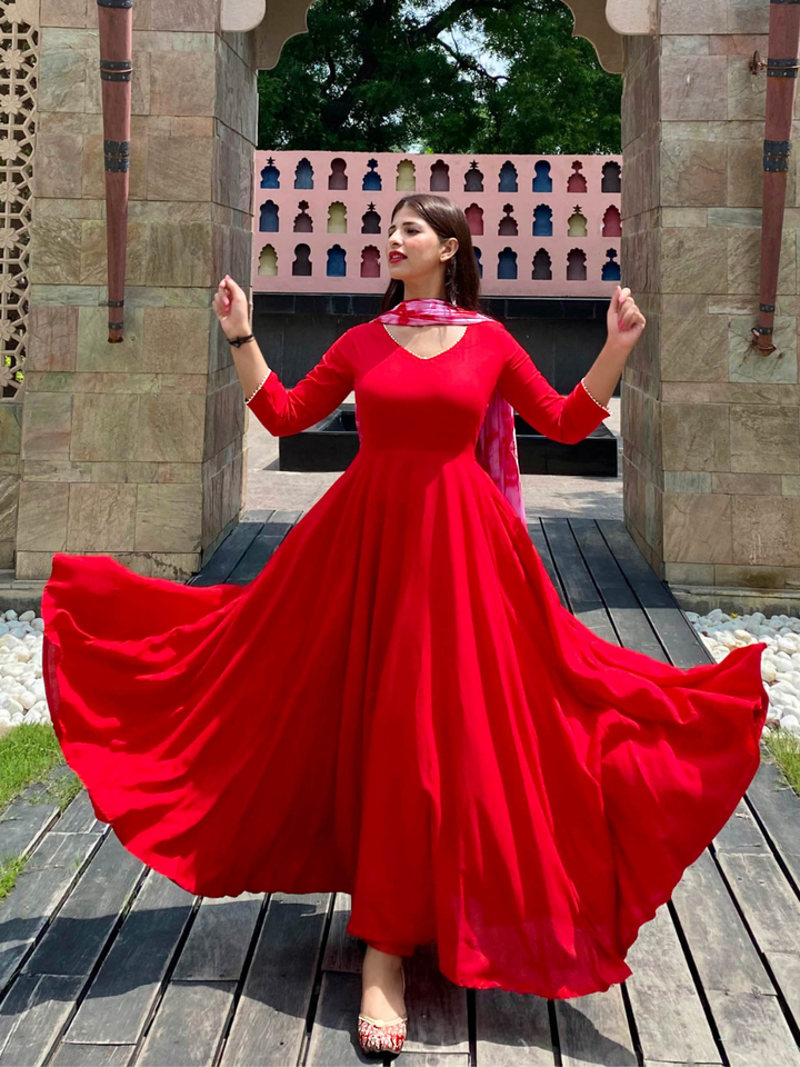 SCARLETT RED FLARED SUIT SET