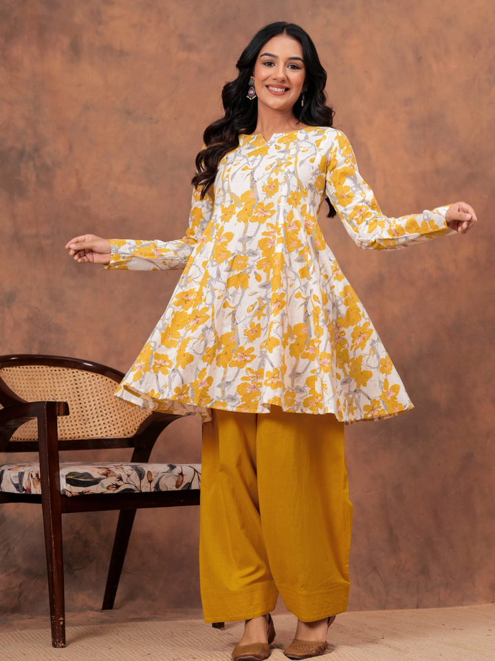 MARIGOLD ANARKALI FARSI SET