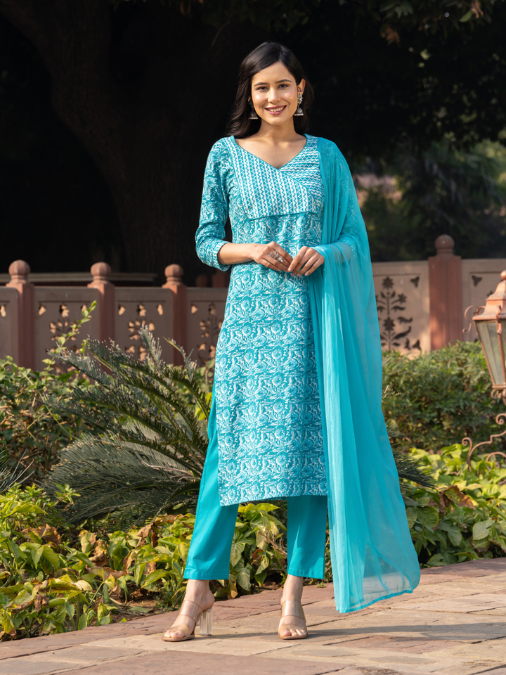 BLUE BLISS KURTA SET