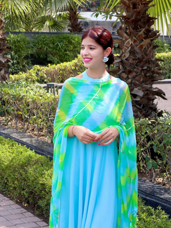 POWDER BLUE NAZNEEN SUIT SET