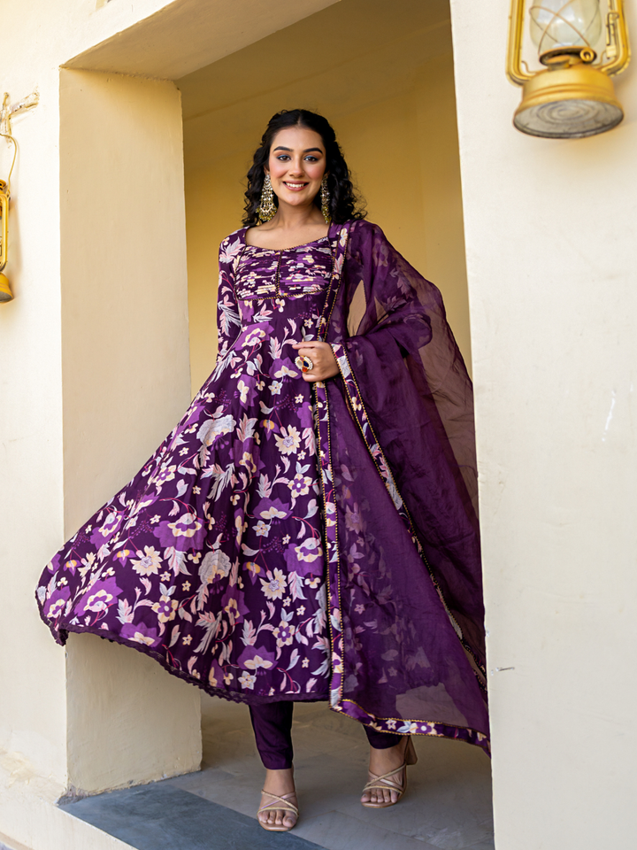 VIOLET VERVE COTTON SUIT SET