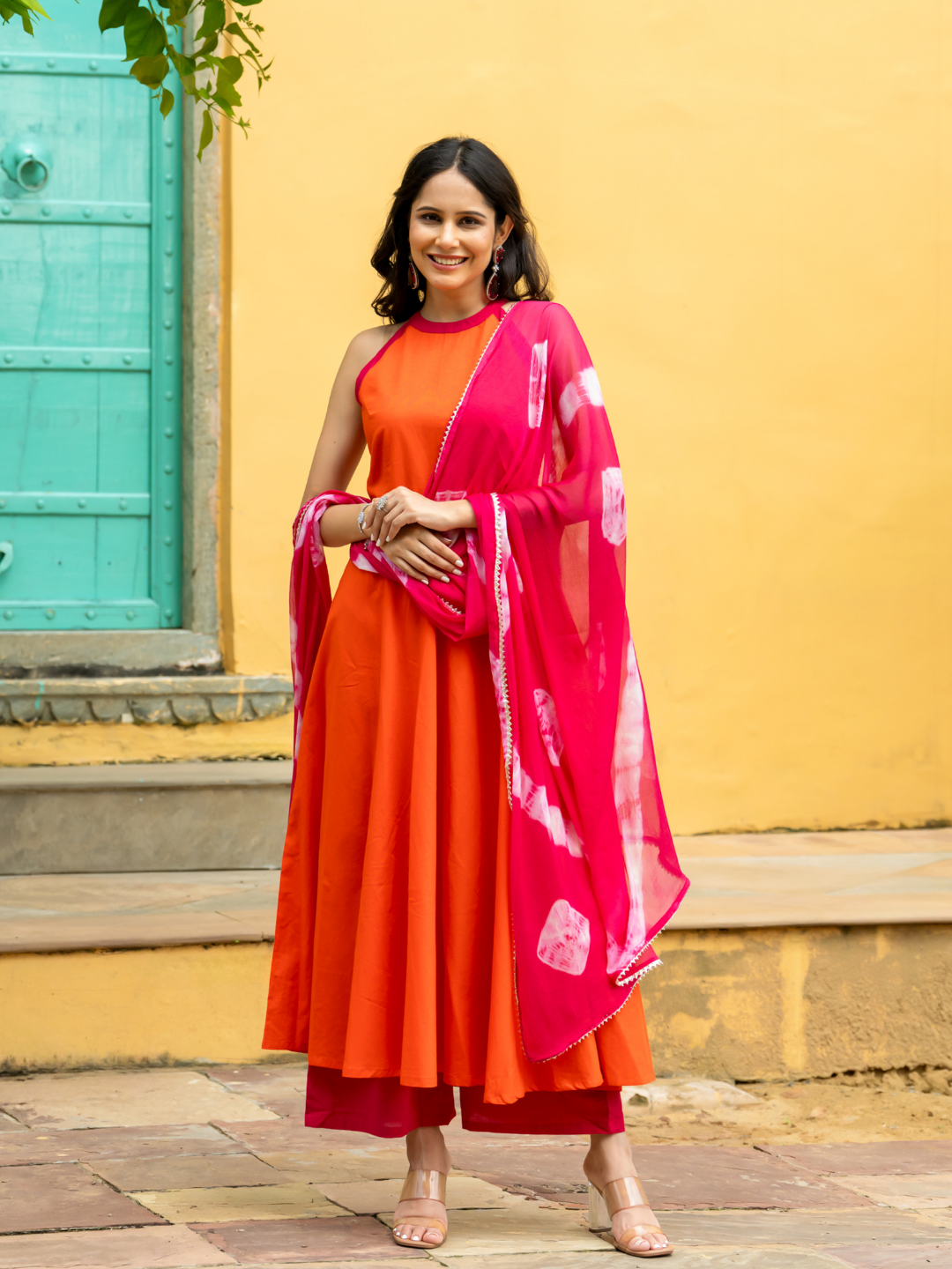 ORANGE CLASSIC CHARM SUIT SET