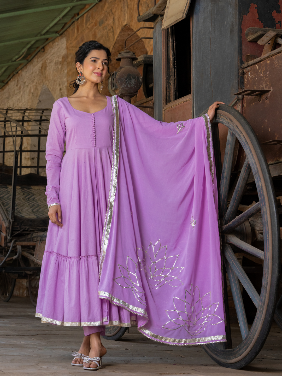 LILAC GRACE TIERED SUIT SET