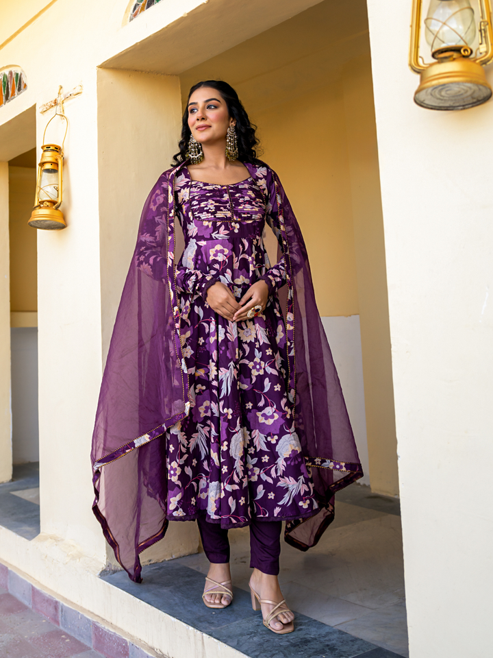VIOLET VERVE COTTON SUIT SET