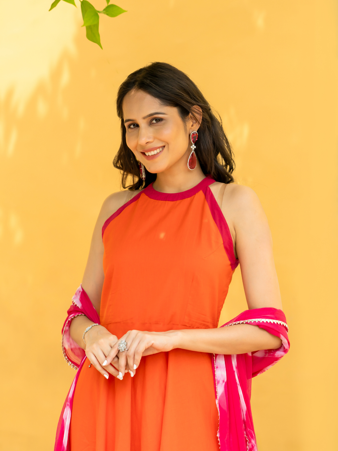 ORANGE CLASSIC CHARM SUIT SET