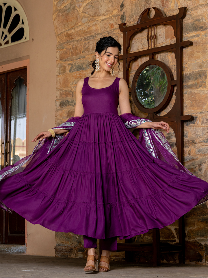 REGAL PURPLE CHARM SUIT SET