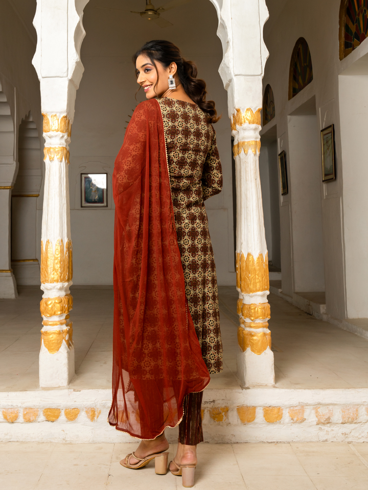 BRAVIA COTTON MIRROR KURTA SET