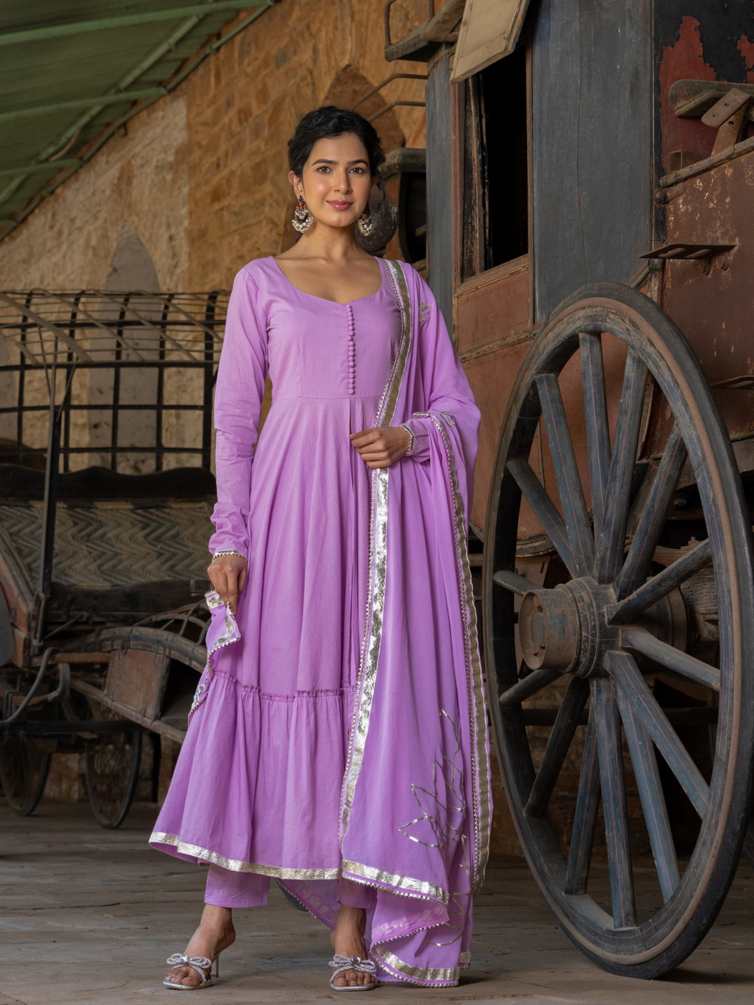 LILAC GRACE TIERED SUIT SET
