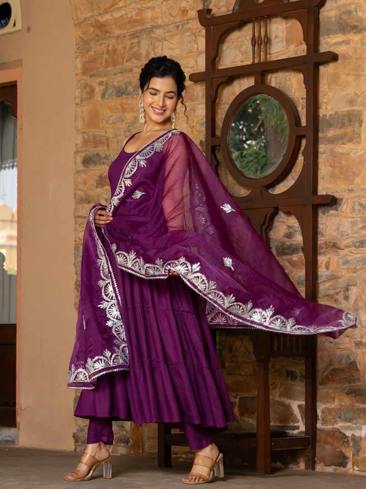 REGAL PURPLE CHARM SUIT SET