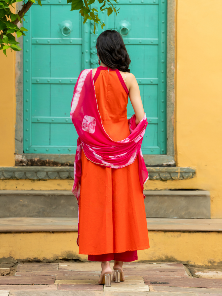 ORANGE CLASSIC CHARM SUIT SET