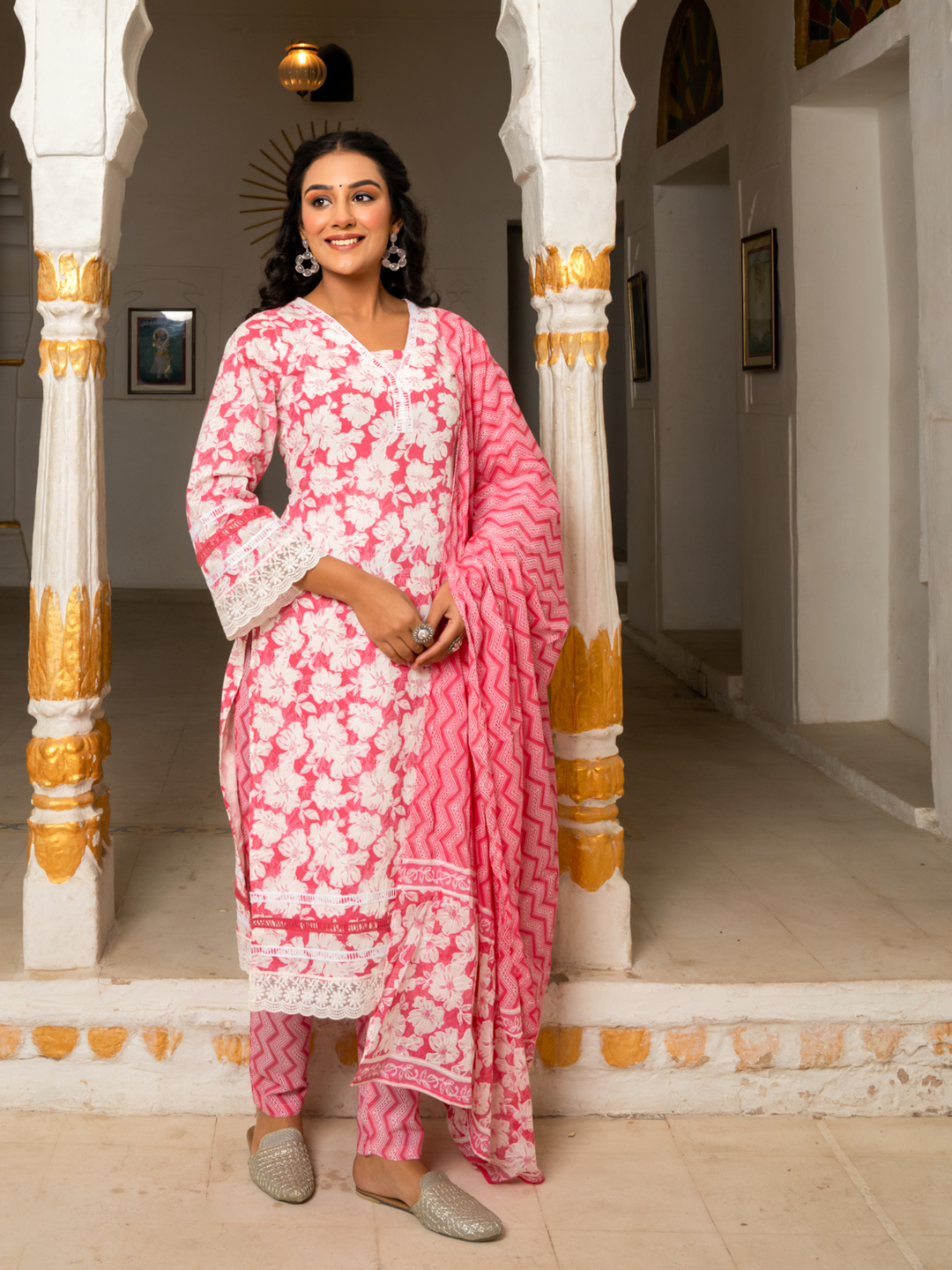 ROSELLE COTTON KURTA SET