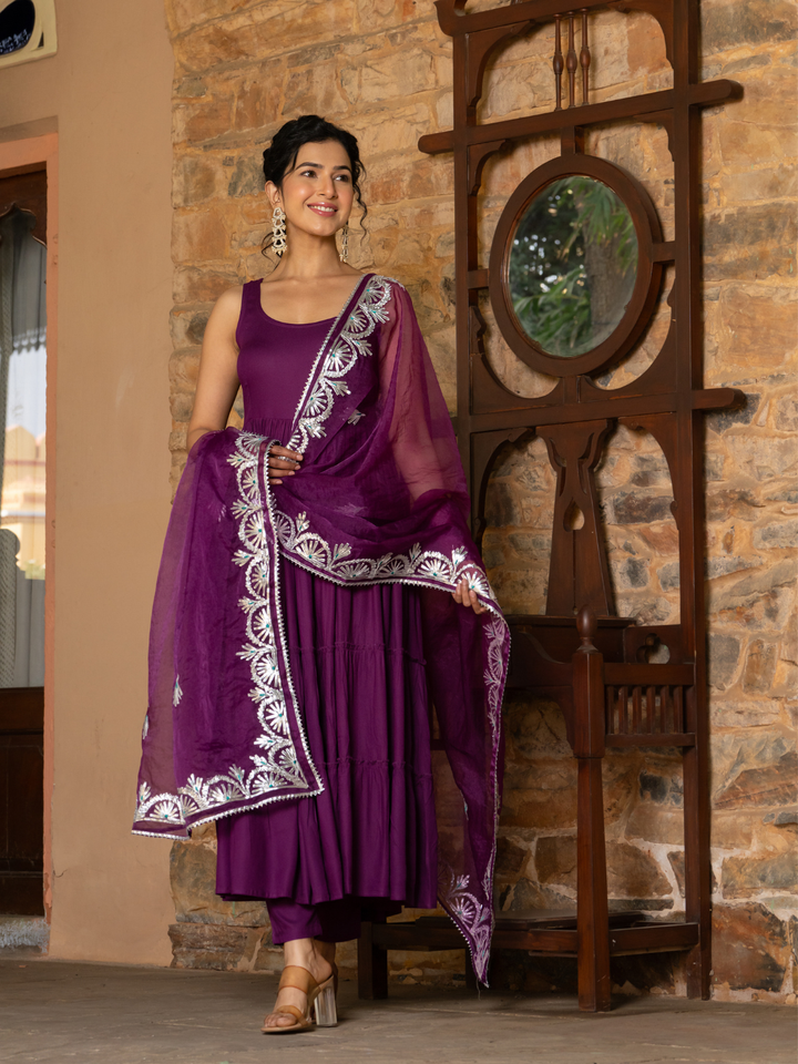 REGAL PURPLE CHARM SUIT SET