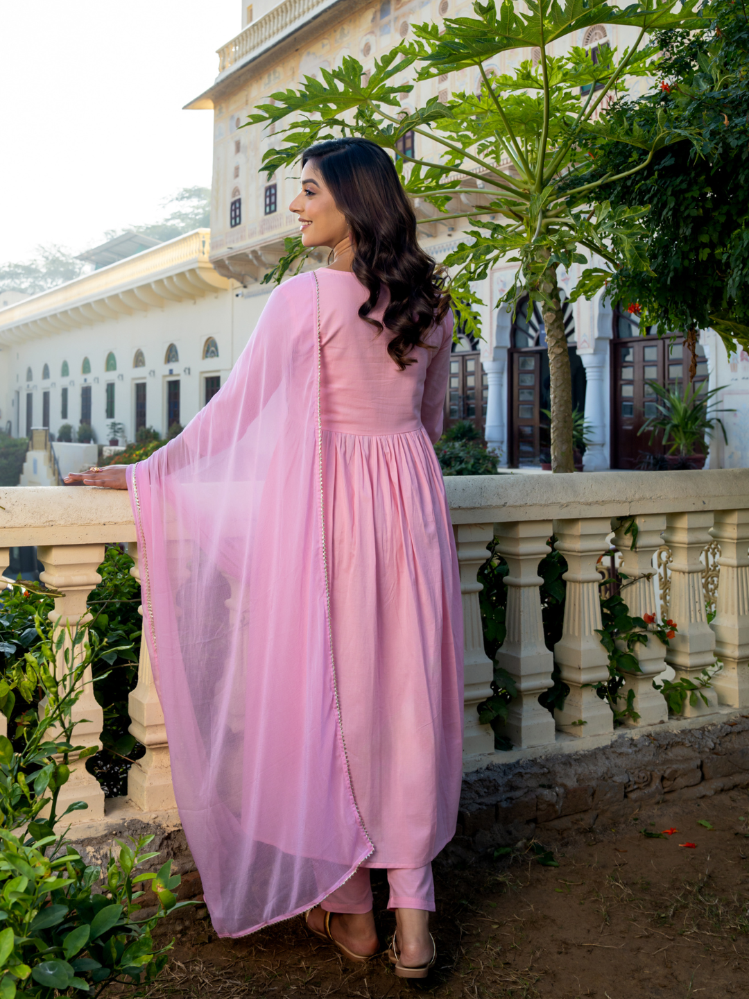 ROSALIE COTTON EMBROIDERY KURTA SET