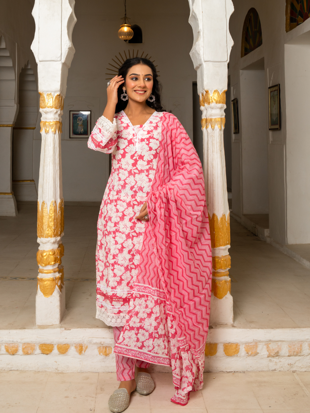 ROSELLE COTTON KURTA SET