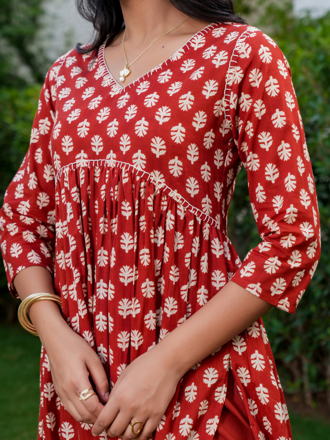 MAHEEN MARRON COTTON SET