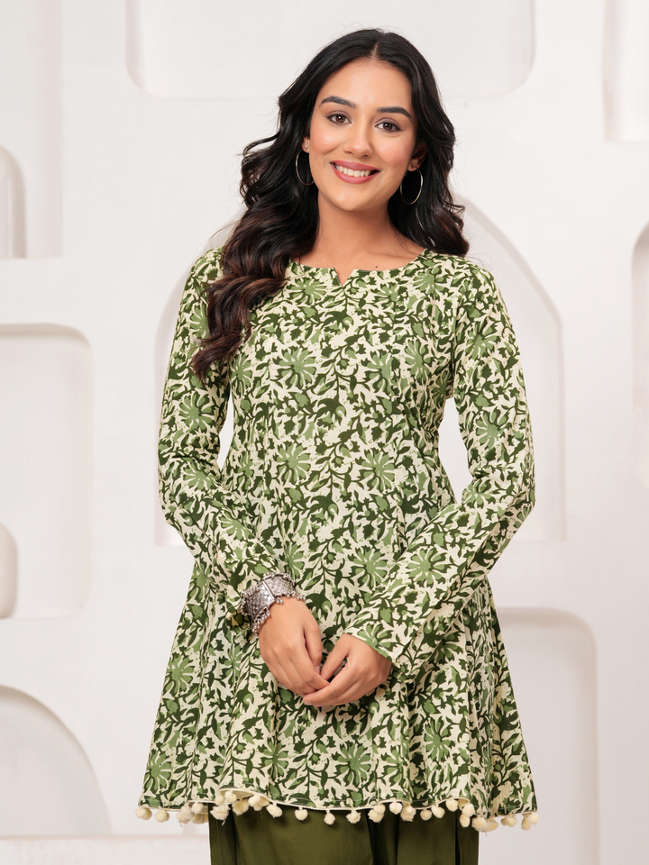 BAGH BAGRU ANARKALI FARSI SET