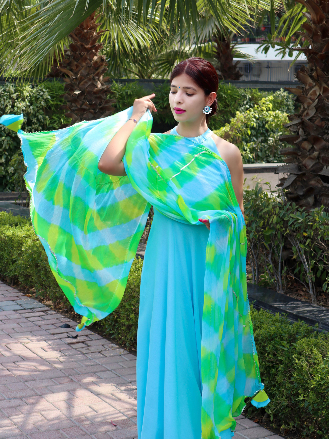 POWDER BLUE NAZNEEN SUIT SET