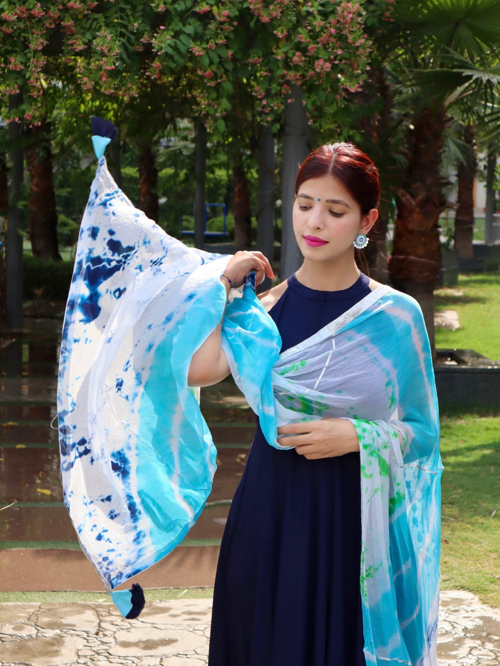 NAVY BLUE NAZNEEN SUIT SET