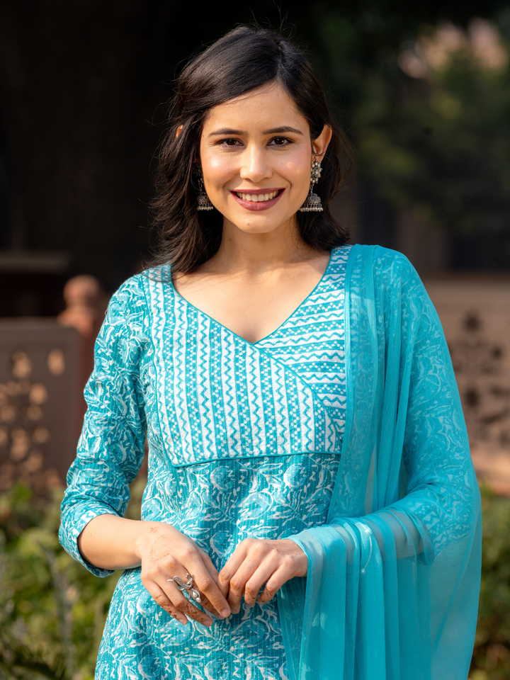 BLUE BLISS KURTA SET