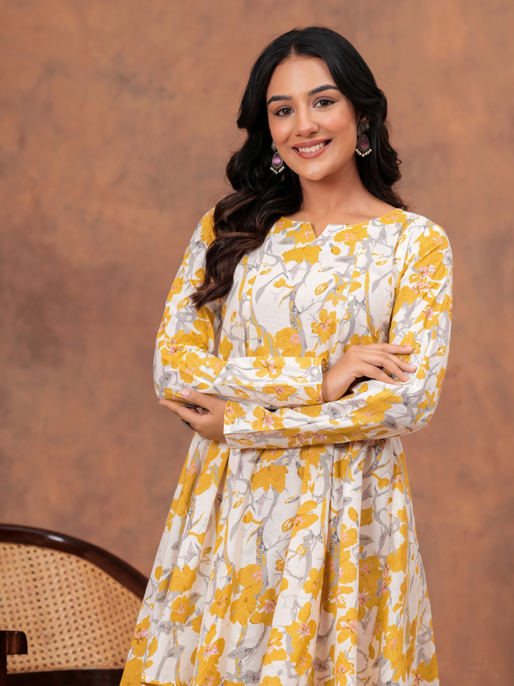 MARIGOLD ANARKALI FARSI SET