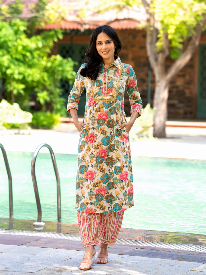 AFGHANI CHARM KURTA SET