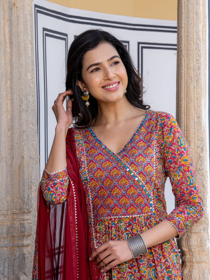 ETERNAL PRINT FLARED KURTA SET