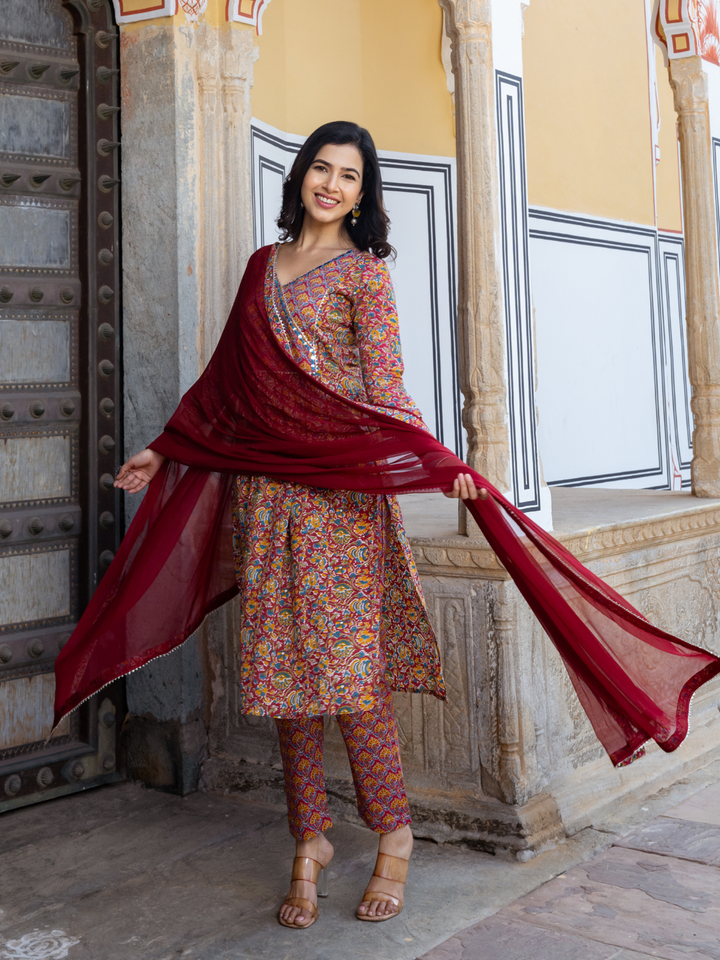 ETERNAL PRINT FLARED KURTA SET