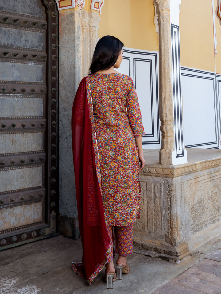ETERNAL PRINT FLARED KURTA SET