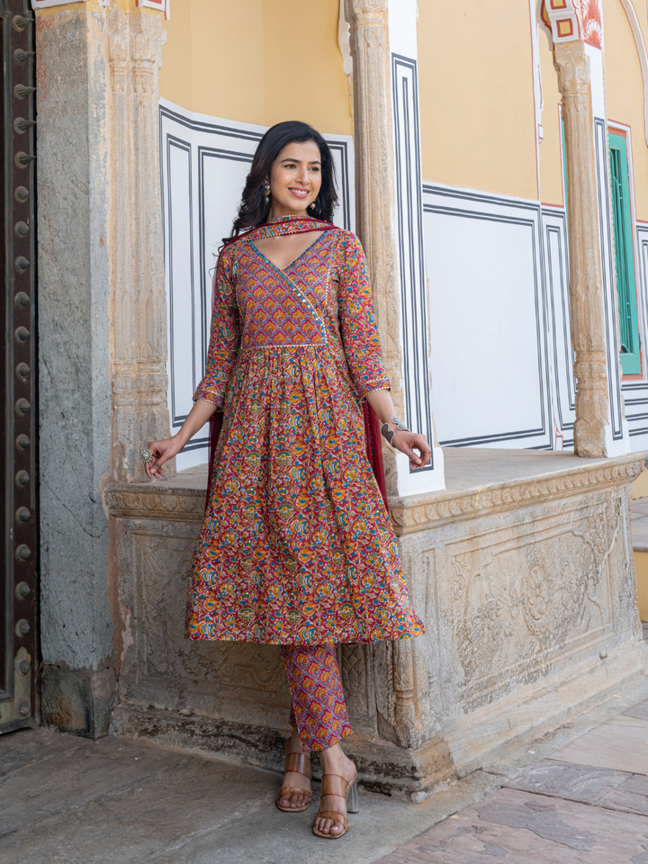 ETERNAL PRINT FLARED KURTA SET