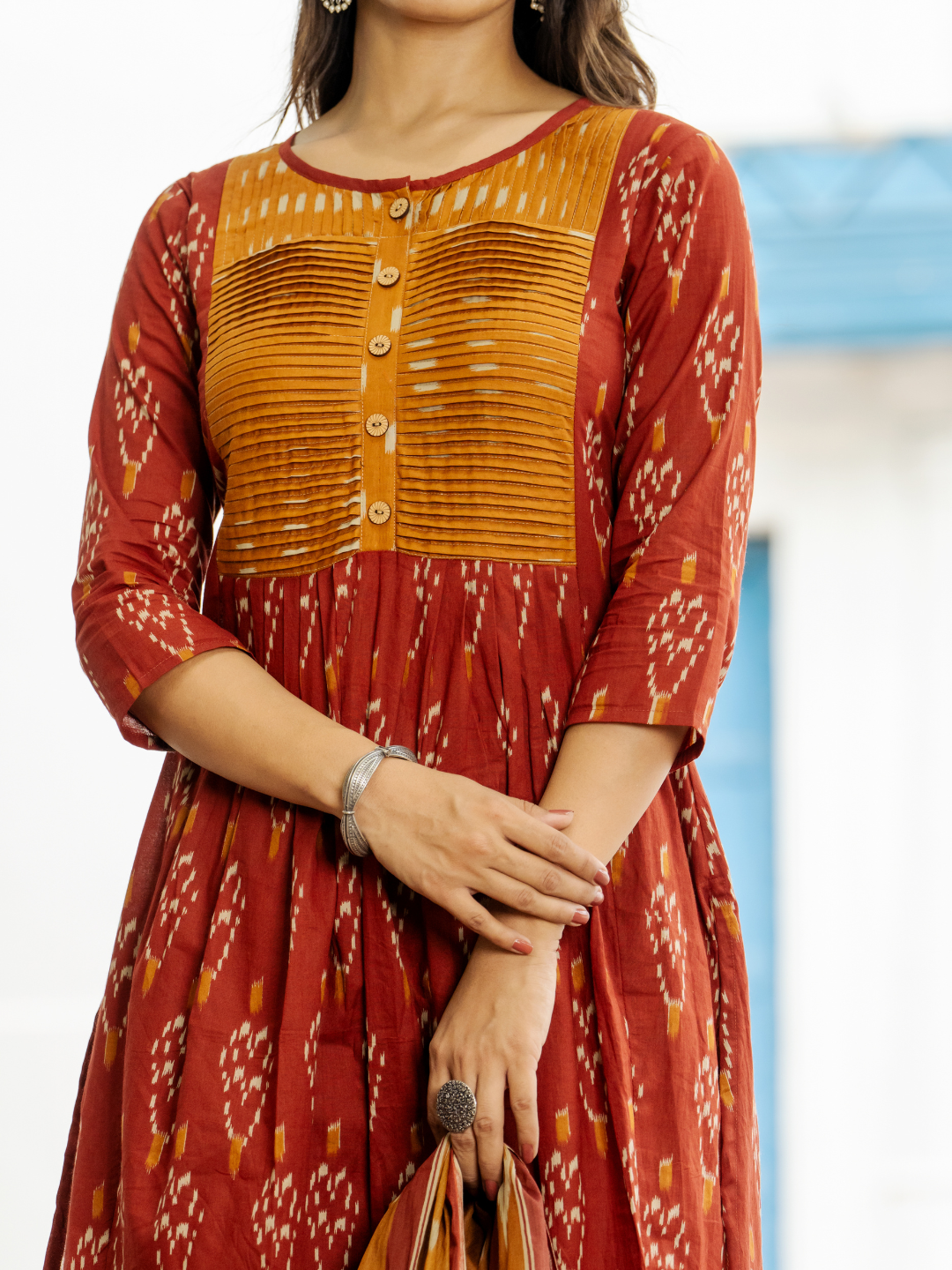 MODERN RUST FLAIR KURTA SET