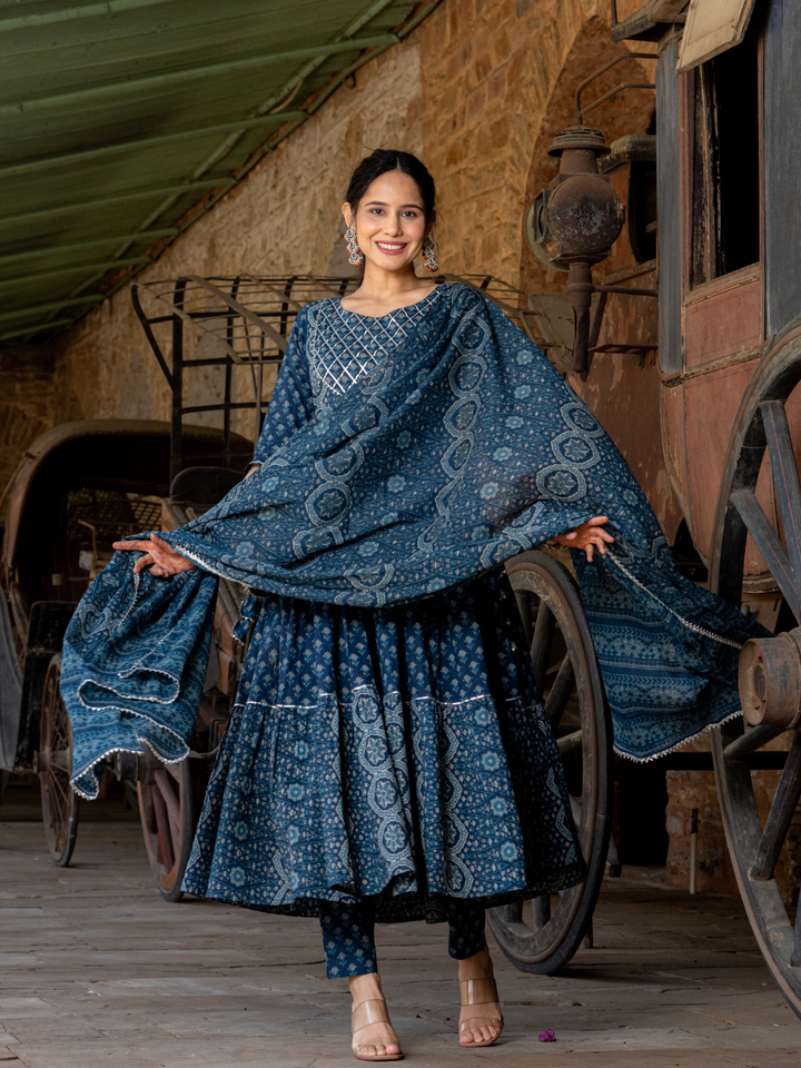 REGAL TIERED GOTA SUIT SET