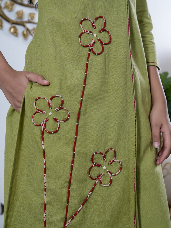 OLIVE BLOOM COTTON FLEX SET